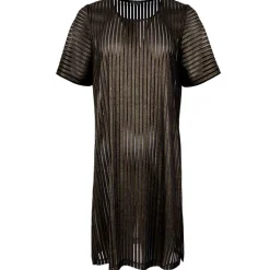 BLACK COLOUR BCDIDI PINSTRIPE DRESS GULD
