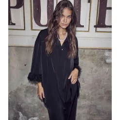 Co Couture AdnaCC Feather Shirt Black