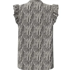 Co Couture CarolaCC Frill Top Off White