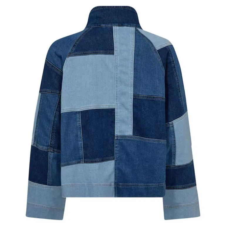 Co Couture PatchCC Denim Box Jacket Denim Blue