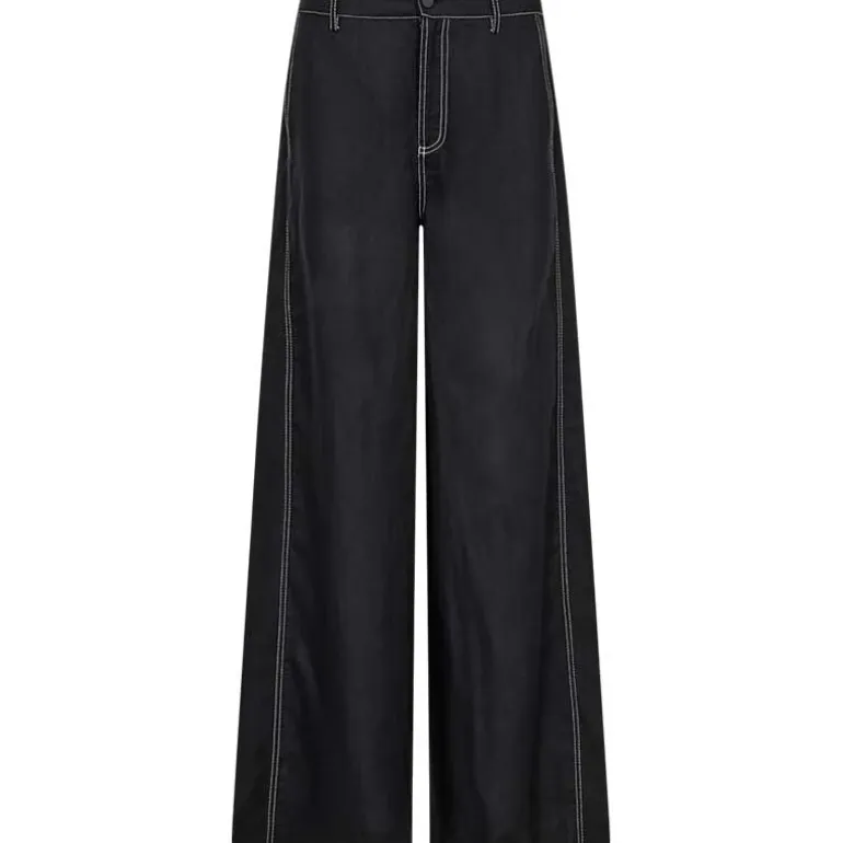 Copenhagen Muse CMNatuli Pants With Heavy Stitch Black