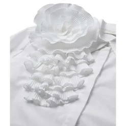 Copenhagen Muse CMPleat Frill Shirt Bright White