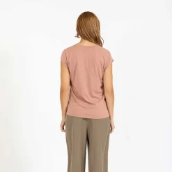 Coster Copenhagen CCH1101 V-Neck T-Shirt 222 Washed Rose