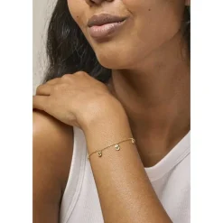 Enamel B133GM Bracelet Refined Charms Guld