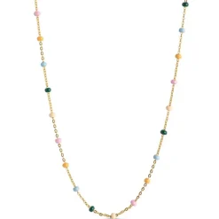 ENAMEL LOLA ELEGANT NECKLACE GULD