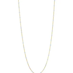 ENAMEL LOLA NECKLACE LYSEBLÅ & GULD