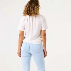 Garcia B50003 Ladies T-shirt SS Ecru
