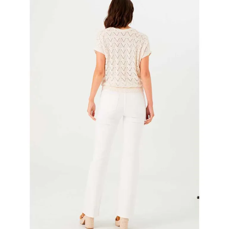 Garcia 245 - 5057 Celia Flare Jeans Hvid