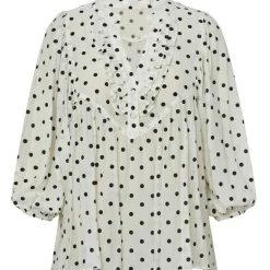 Gossia G2169 ReeseGO Dot Blouse Off White