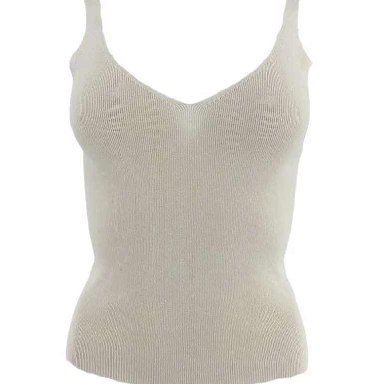 J By J 8074 Knit Top Beige