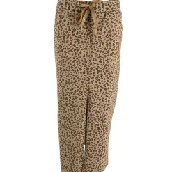 J By J 50353 Leo Stretch Skirt Leopard