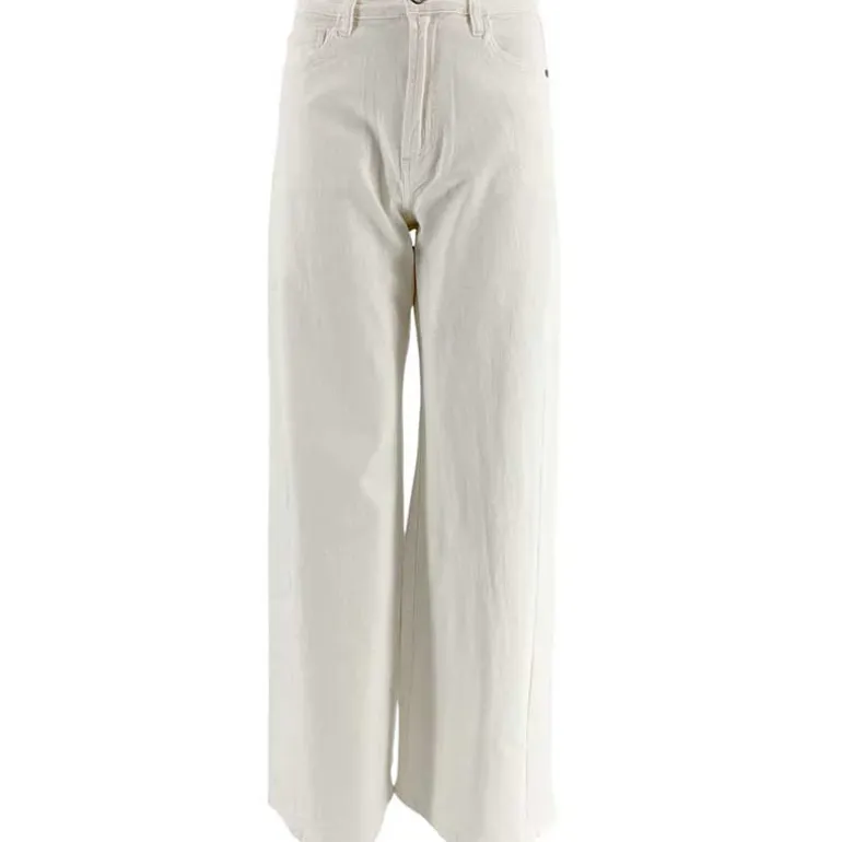 J By J 9240 Loose Stretch Jeans White