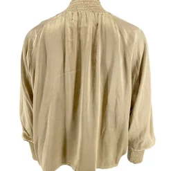 J By J 3272 Satin Blouse Golden