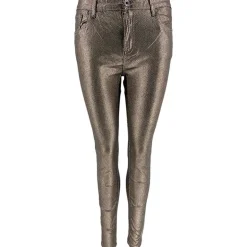 J BY J 6856 SNAKE PRINT PANTS SØLV
