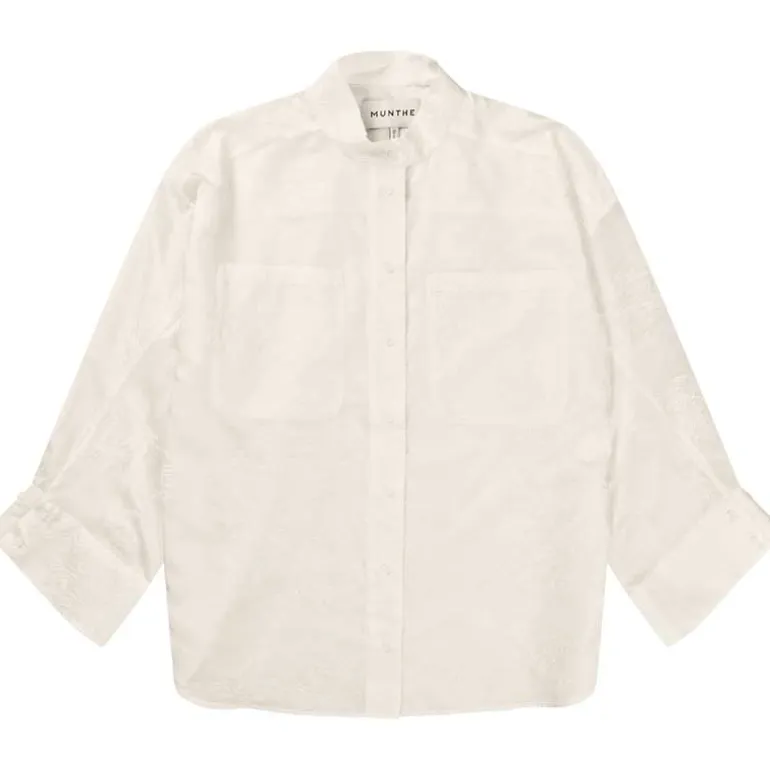 Munthe Fortunato Embroidery Shirt White