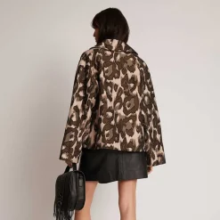 Munthe Tigar Leopard Jacket Brown