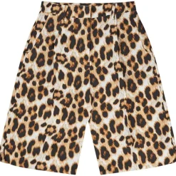 Munthe Uama Leopard Long Shorts Mocca