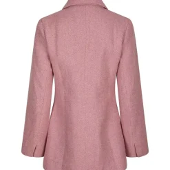 Neo Noir Bowie Herringbone Blazer Light Pink