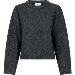 Neo Noir Detri Solid Knit Blouse Antracit