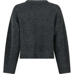 Neo Noir Detri Solid Knit Blouse Antracit