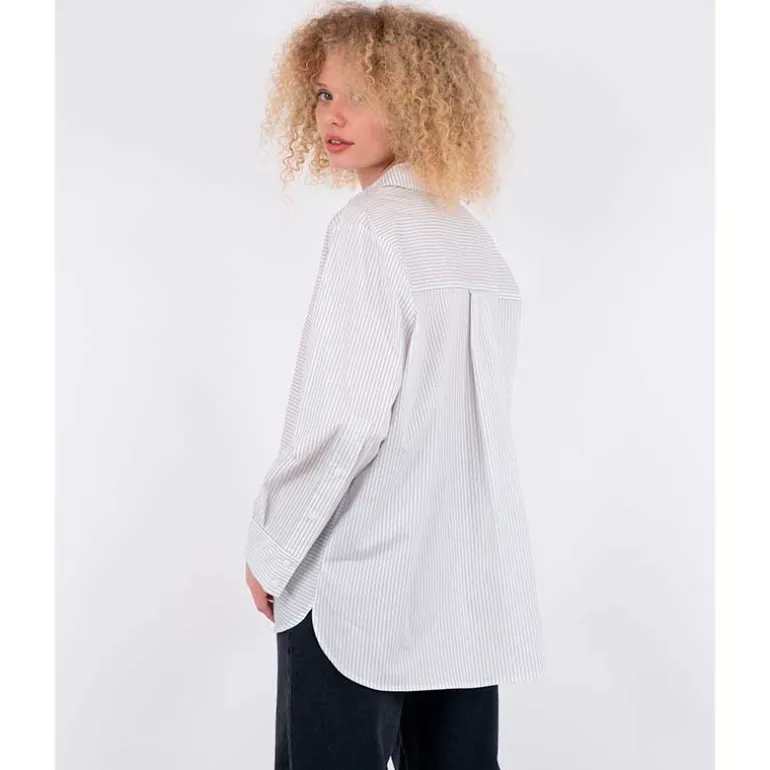 Neo Noir Gili Stripe Shirt Hvid