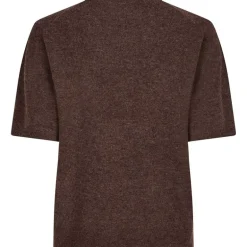 Neo Noir Missy Knit Tee Brown Melange