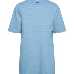 Pieces PCAbby SS Loose Tee BC Lyseblå