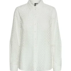 Pieces PCAnnika LS Shirt Hvid