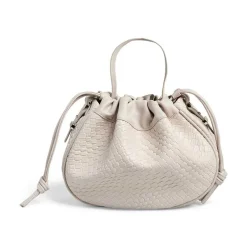 Pieces PCBalloon Large Braided Bag Silver Mink