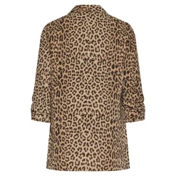 Pieces PCBosella 3/4 Printed Blazer Noos BC Natural Leo