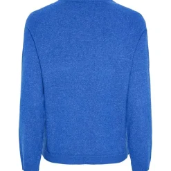 Pieces PCBree LS O-Neck Knit Noos Surf the Web Melange