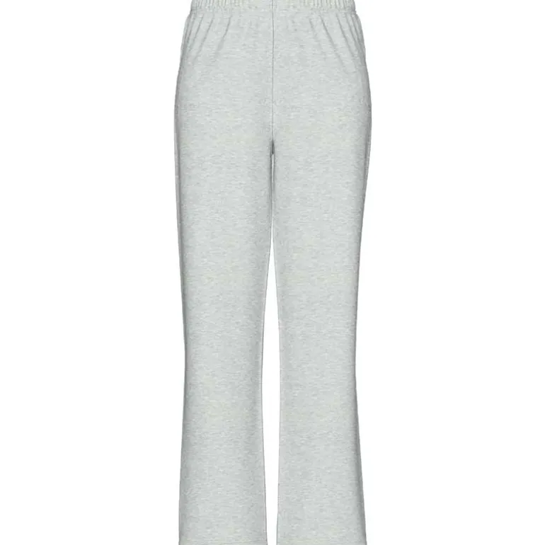 Pieces PCChilli HW Wide Sweat Pants Noos Light Grey Melange