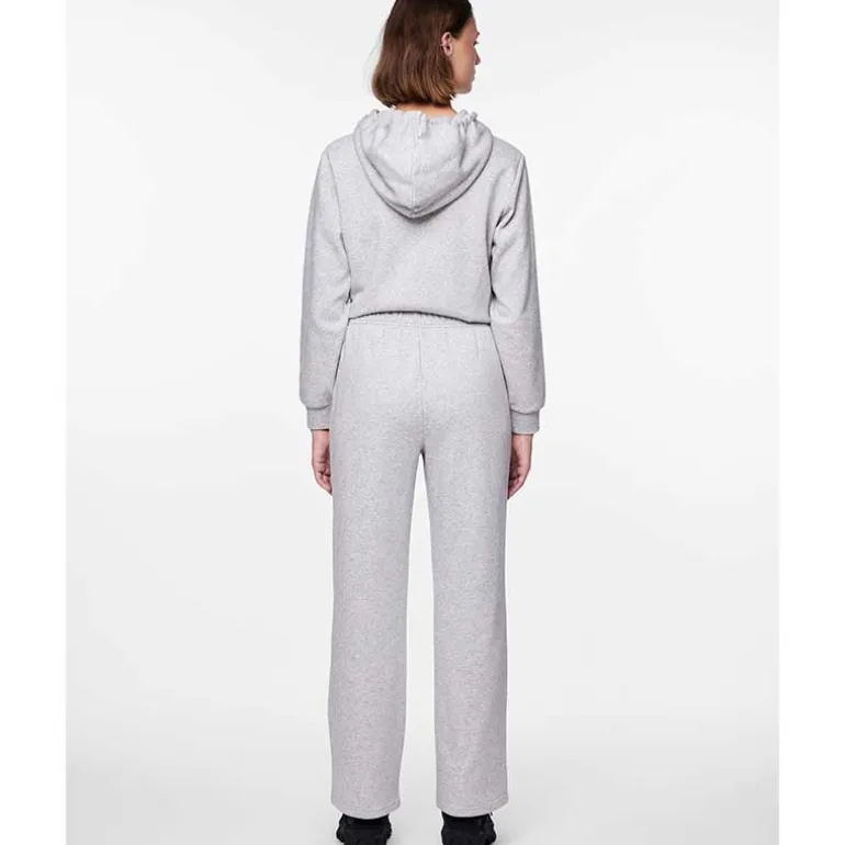 Pieces PCChilli HW Wide Sweat Pants Noos Light Grey Melange