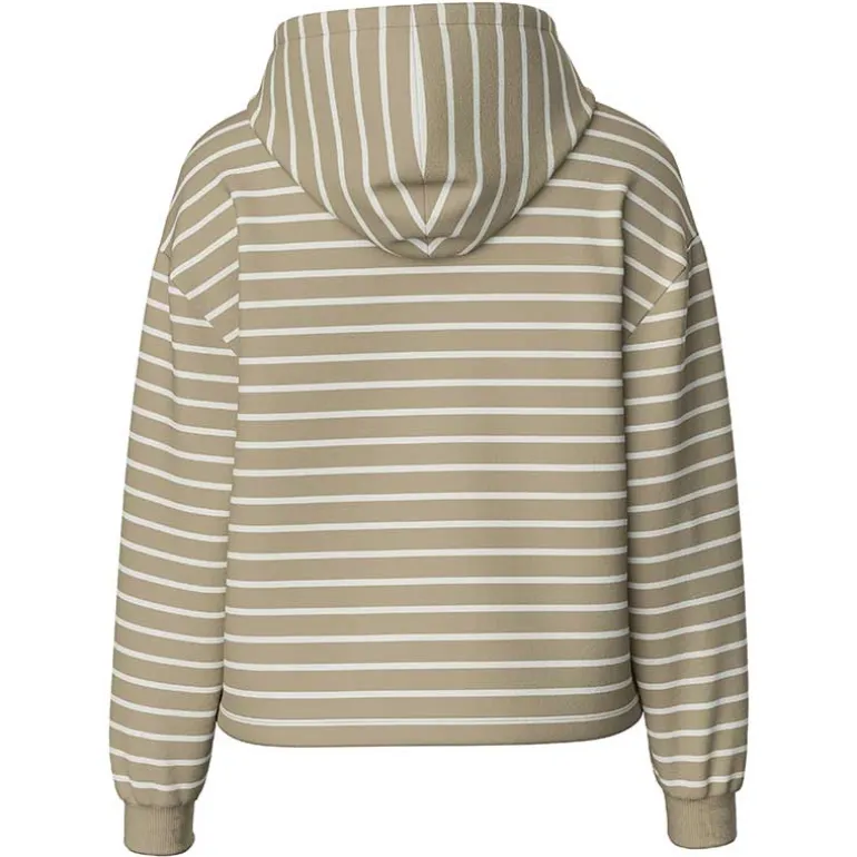 Pieces PcChilli LS Hoodie Stripes Noos BC Crockery Stripes Cloud Dancer