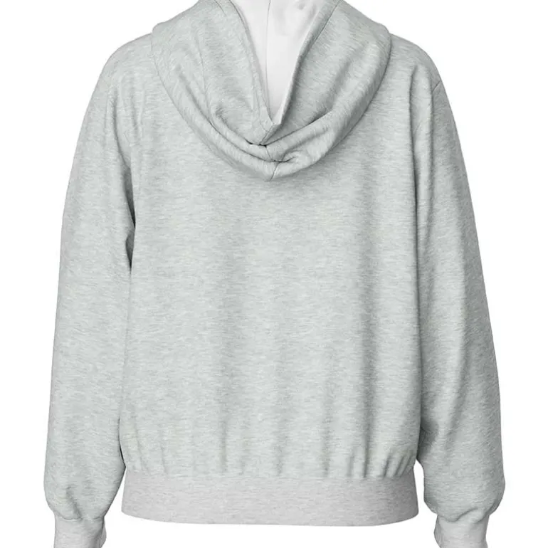 Pieces PCChilli LS Zip Hoodie Noos Light Grey Melange
