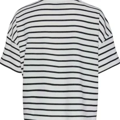 Pieces PCChilli Summer 2/4 SWT Stripe Cloud Dancer