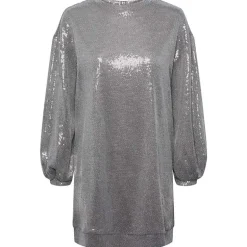 PIECES PCFAWN LS DRESS GRÅ