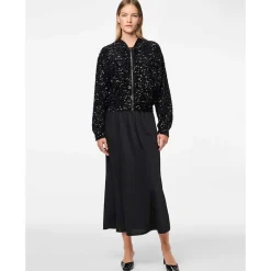 Pieces PCFranan HW Ankel Skirt WVN Noos Black