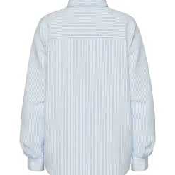 Pieces PCIrena LS Oxford Shirt Noos Bright White Stripes