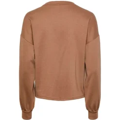 Pieces Pcjacy Ls O-neck Sweat Bc Brun