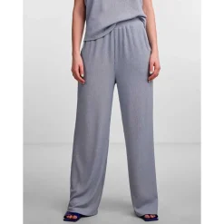PIECES PCJULES HW WIDE PANTS D2D PB BLÅ
