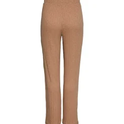 PIECES PCLENA HW STRAIGHT PANTS SAND