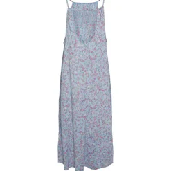 PIECES PCLUNA STRAP MIDI DRESS LYSEBLÅ