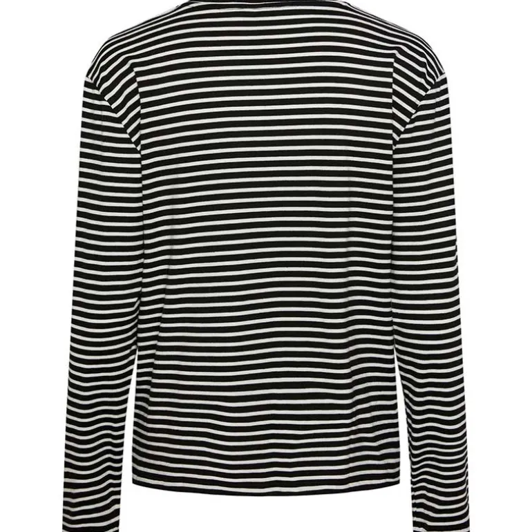 Pieces PCMalulje LS O-Neck Top BC Sort