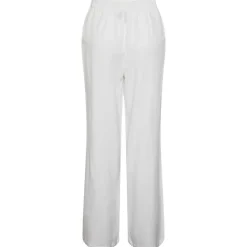 Pieces PCMilano HW Wide Pant D2D PB Hvid