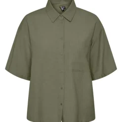 Pieces PCMilano SS Shirt D2D PB Army