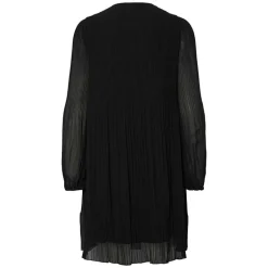 Pieces PcNaomie LS O-Neck Short Dress Black