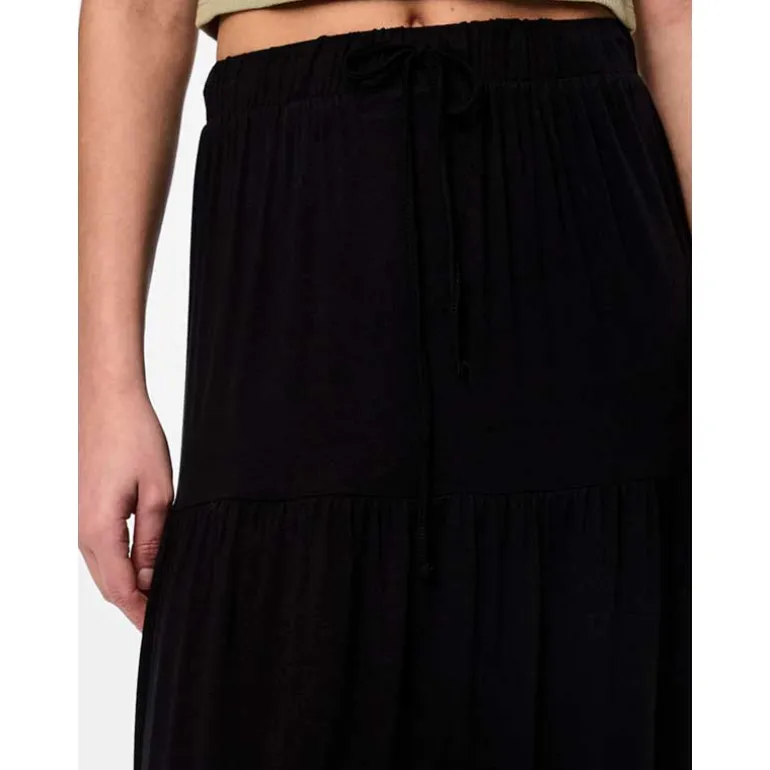 Pieces PCNeora HW Ankle Skirt SA BC Sort