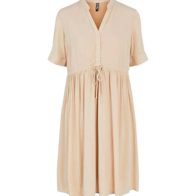 PIECES PCOTENA SS DRESS NOOS BC SAND