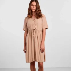 PIECES PCOTENA SS DRESS NOOS BC SAND
